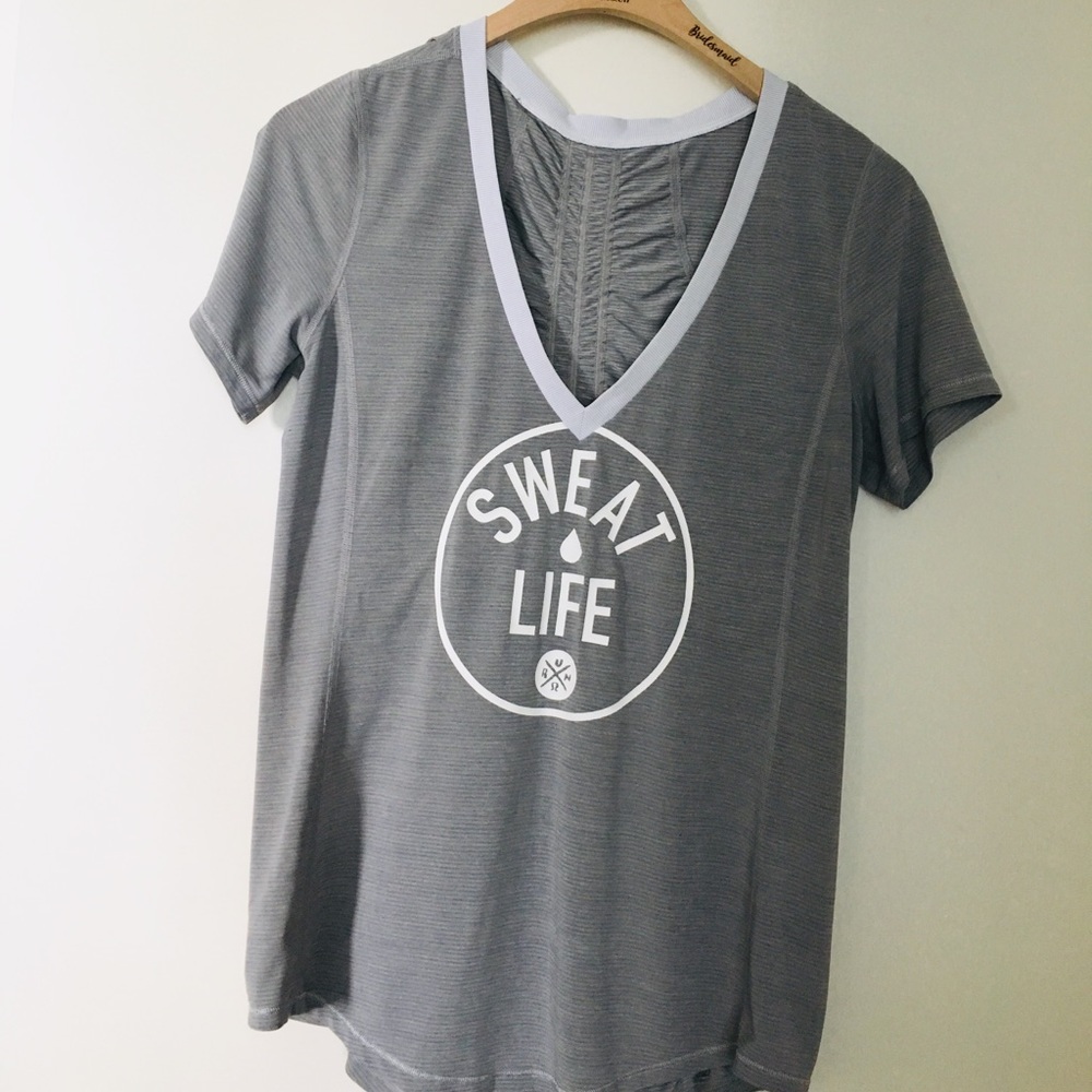 2/$12! Lululemon RARE Runner Up Tee Rushced Back